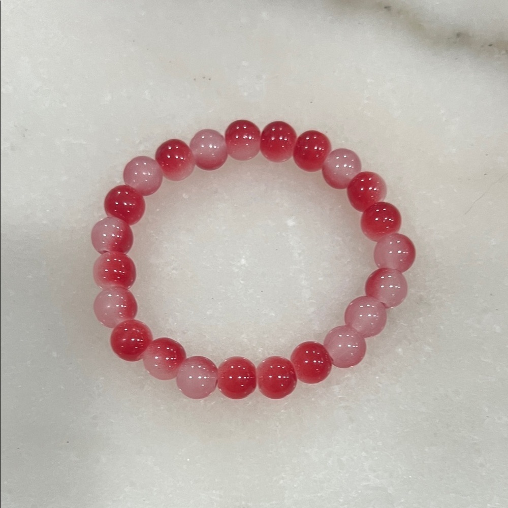 Elegant Pink Beaded Bracelet